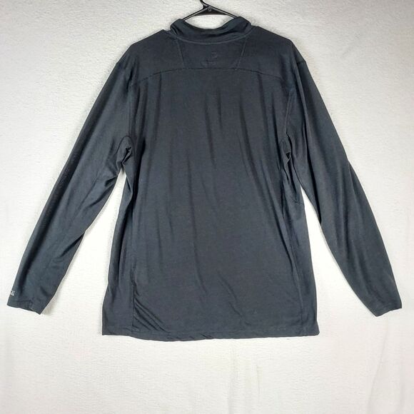 Carhartt Force Men’s Medium Black 1/4 Zip Pullover Shirt Relaxed Fit - Picture 2 of 10